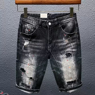 Мъжки къси дънки Street Art **РАЗПРОДАЖБА 25**