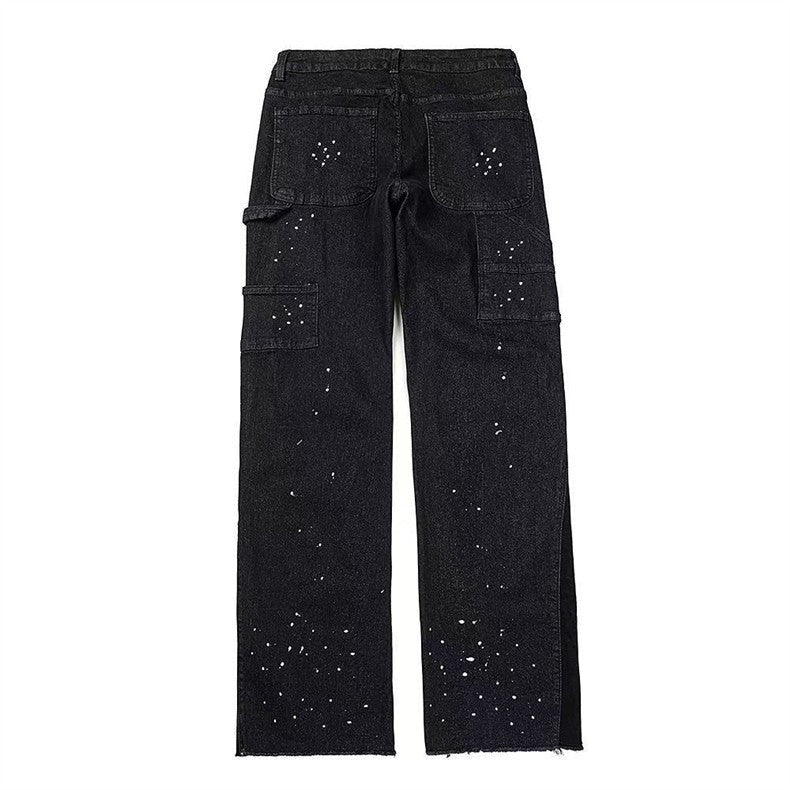 Мъжки дънки White Splashes **РАЗПРОДАЖБА 26**