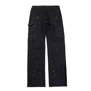 Мъжки дънки White Splashes **РАЗПРОДАЖБА 26**